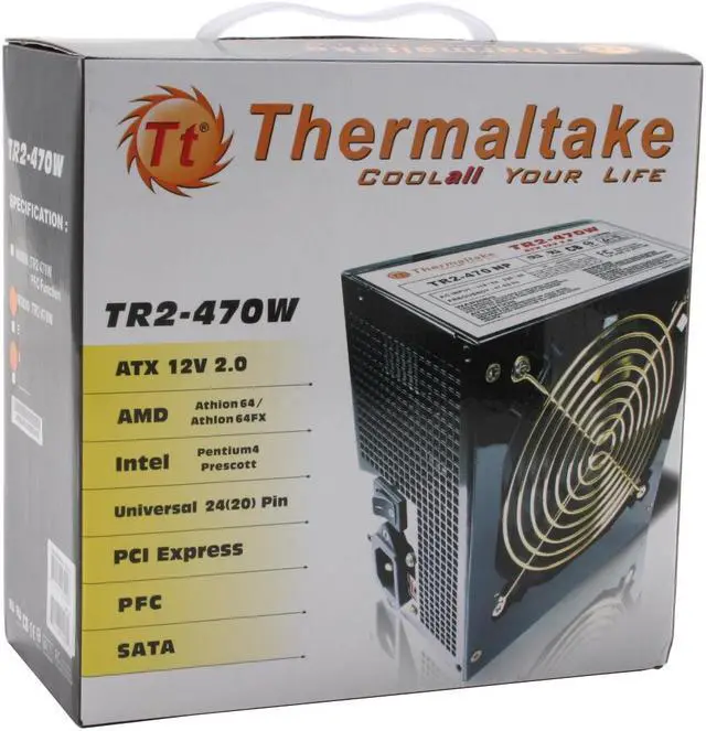 Alt view image 7 of 7 - Thermaltake TR2 W0090RU 470W ATX 12V 2.0 Version     Power Supply