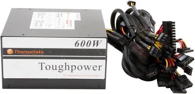 Alt view image 2 of 8 - Thermaltake toughpower W0103RU 600 W ATX12V / EPS12V SLI Certified CrossFire Certified 80 PLUS Certified Active PFC Power Supply