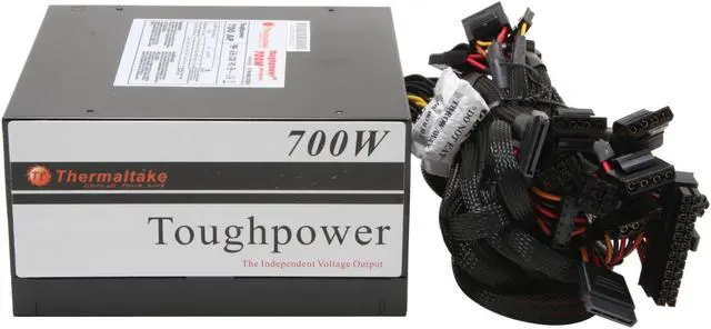 Alt view image 2 of 8 - Thermaltake toughpower W0105RU 700 W ATX12V / EPS12V SLI Certified CrossFire Certified 80 PLUS BRONZE Certified Active PFC Power Supply