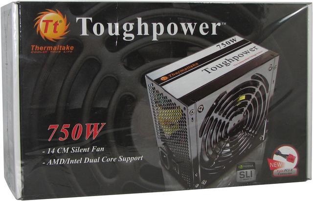Alt view image 8 of 8 - Thermaltake toughpower W0117RU 750 W ATX12V / EPS12V SLI Certified CrossFire Ready 80 PLUS BRONZE Certified Active PFC Power Supply