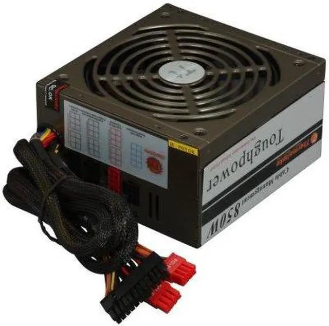 Alt view image 4 of 4 - Thermaltake W0131RU 850W ATX12V / EPS12V SLI Certified 80 PLUS Certified Modular Active PFC Power Supply