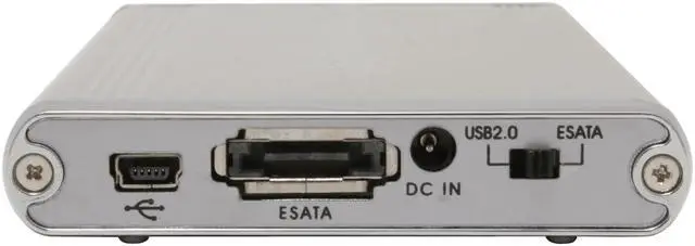 Alt view image 3 of 6 - Thermaltake EA2006 Aluminum 2.5" Silver USB 2.0 & eSATA External Enclosure