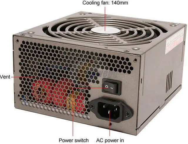 Alt view image 2 of 9 - Thermaltake Purepower RX W0144RU 600W ATX12V / EPS12V SLI Ready CrossFire Ready Modular Active PFC Power Supply