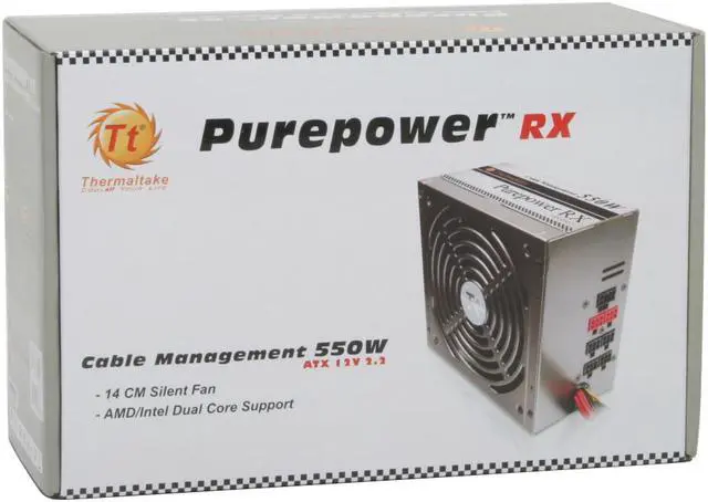 Alt view image 7 of 7 - Thermaltake Purepower RX W0143RU 550W ATX12V / EPS12V SLI Ready CrossFire Ready Modular Active PFC Power Supply