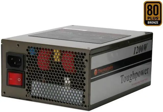 Main image of Thermaltake Toughpower W0156RU 1200 W ATX12V / EPS12V SLI Ready CrossFire Certified 80 PLUS BRONZE Certified Active PFC Power Supply