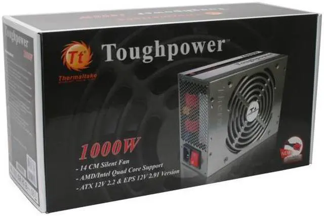 Alt view image 8 of 8 - Thermaltake Toughpower W0155RU 1000 W ATX12V / EPS12V SLI Certified CrossFire Ready 80 PLUS Certified Active PFC Power Supply