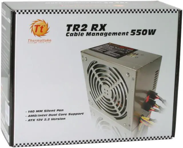 Alt view image 7 of 7 - Thermaltake TR2 RX W0134RU 550W ATX12V Ver2.2 SLI Ready Modular Passive PFC PFC Power Supply