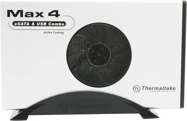 Alt view image 3 of 7 - Thermaltake N0012US Aluminum & Plastic 3.5" Silver SATA USB 2.0 & eSATA External Enclosure