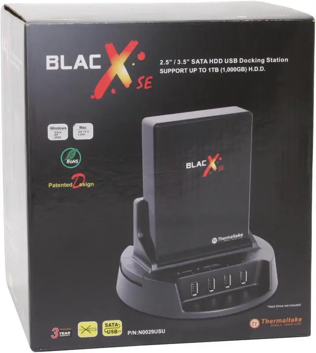 Alt view image 8 of 8 - Thermaltake N0029USU ABS Plastic 2.5" & 3.5" SATA USB 2.0 External Enclosure
