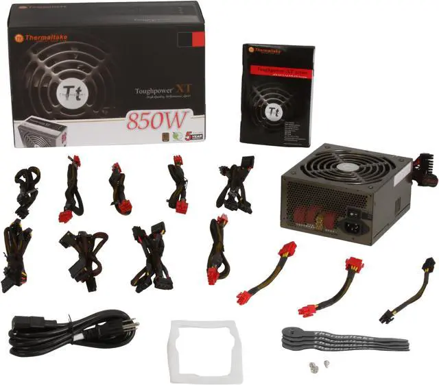 Alt view image 8 of 8 - Thermaltake Toughpower XT W0230RU 850W ATX 12V 2.3 80 PLUS BRONZE Certified modular Active PFC Power Supply