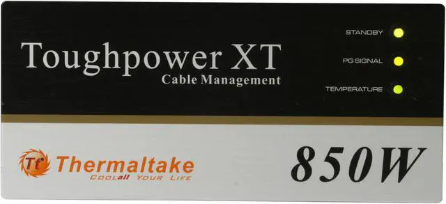 Alt view image 7 of 8 - Thermaltake Toughpower XT W0230RU 850W ATX 12V 2.3 80 PLUS BRONZE Certified modular Active PFC Power Supply