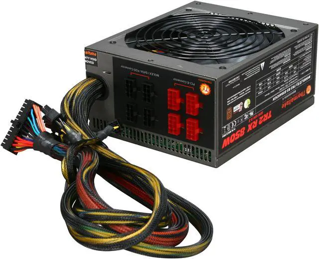 Alt view image 4 of 7 - Thermaltake Black Widow W0319RU 850 W ATX 12V v2.3, EPS 12V v2.91 CrossFire Certified 80 PLUS BRONZE Certified Modular Active PFC Power Supply