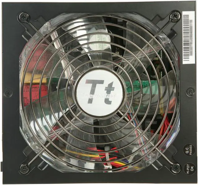 Alt view image 9 of 16 - Thermaltake EVO_Blue W0307RU 650 W ATX 12V 2.3 / EPS 12V 2.91 CrossFire Certified Modular Active PFC Power Supply