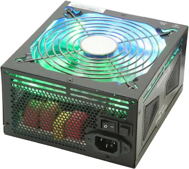Alt view image 14 of 16 - Thermaltake EVO_Blue W0307RU 650 W ATX 12V 2.3 / EPS 12V 2.91 CrossFire Certified Modular Active PFC Power Supply