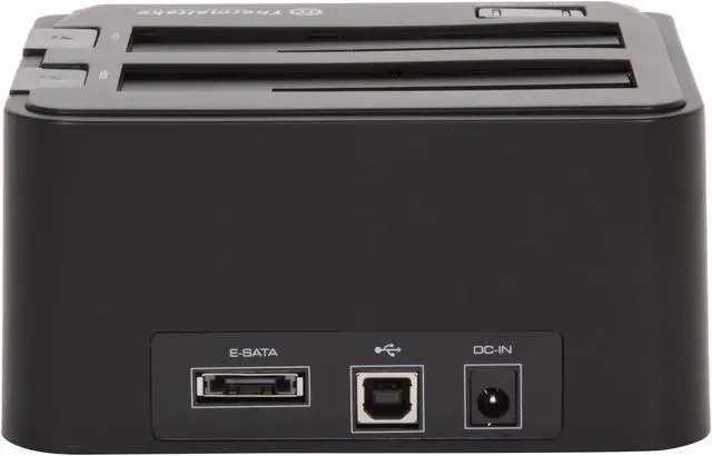 Alt view image 4 of 6 - Thermaltake BlacX Duet (ST0014U) ABS Plastic 2.5" & 3.5" Black SATA I/II/III USB 2.0 & eSATA Dual Hard Drives Docking Station