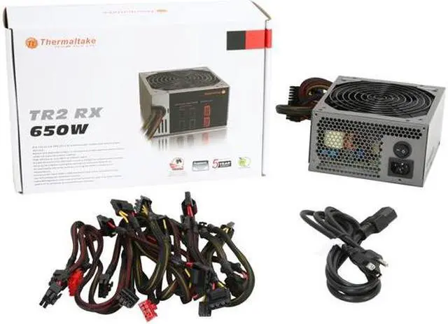 Alt view image 7 of 7 - Thermaltake TR2 TRX-650M 650 W ATX 12V v2.3 /  EPS 12V v2.91 Modular Active PFC Power Supply