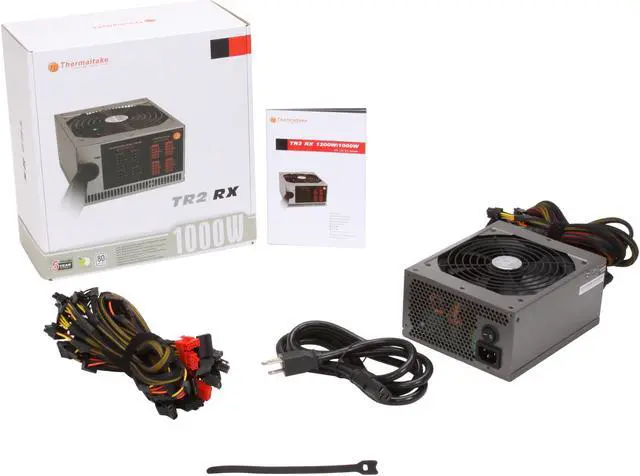 Alt view image 7 of 7 - Thermaltake TR2 RX TRX-1000M 1000 W ATX 12V v2.3 /  EPS 12V v2.91 SLI Ready CrossFire Ready 80 PLUS Certified Modular Active PFC Power Supply