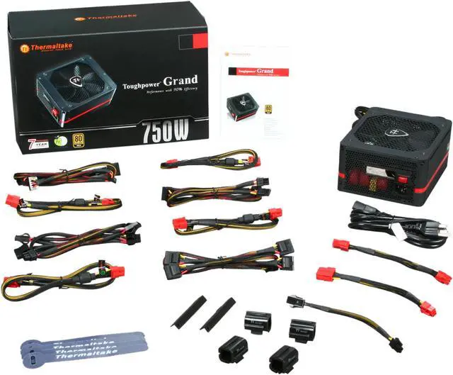 Alt view image 7 of 7 - Thermaltake TPG-750M Toughpower Grand GOLD 750W ATX 12V V2.3 / EPS 12V 2.92 SLI Certified CrossFire Certified 80 PLUS GOLD Certified Modular Active PFC Power Supply