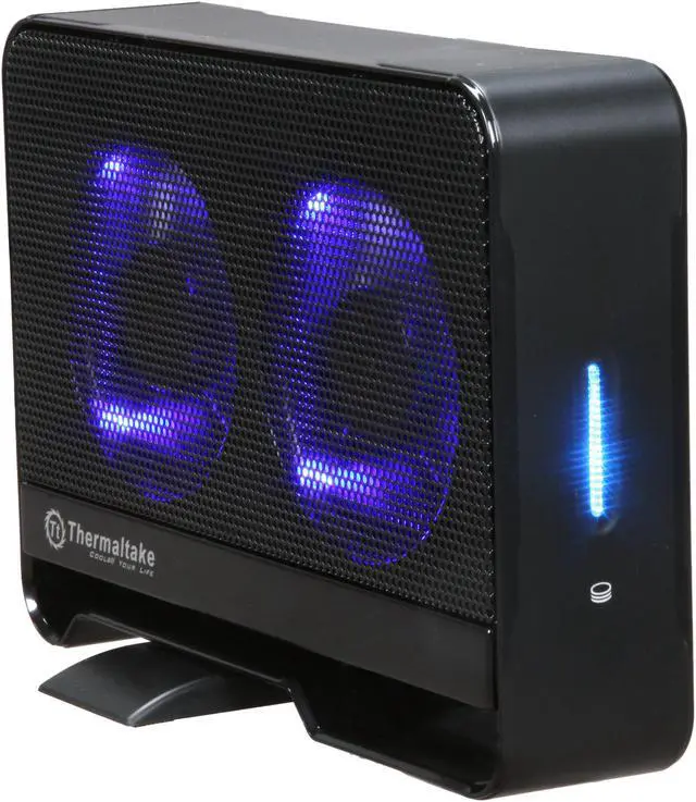 Main image of Thermaltake ST0021U Steel Mesh & Ruggedized Plastic 3.5" Black SATA I/II/III USB 2.0 & eSATA Max 5 External Enclosure