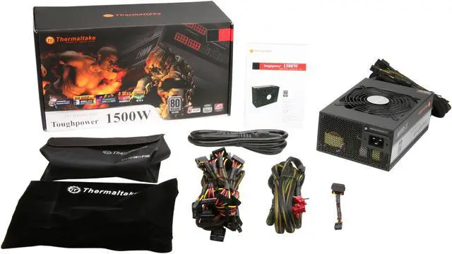 Alt view image 7 of 7 - Thermaltake TP-1500M 1500 W ATX 12V v2.3 & EPS 12V v2.92 SLI Certified CrossFire Certified 80 PLUS SILVER Certified Modular Active PFC Power Supply