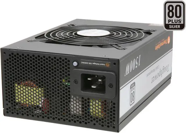 Main image of Thermaltake TP-1500M 1500 W ATX 12V v2.3 & EPS 12V v2.92 SLI Certified CrossFire Certified 80 PLUS SILVER Certified Modular Active PFC Power Supply