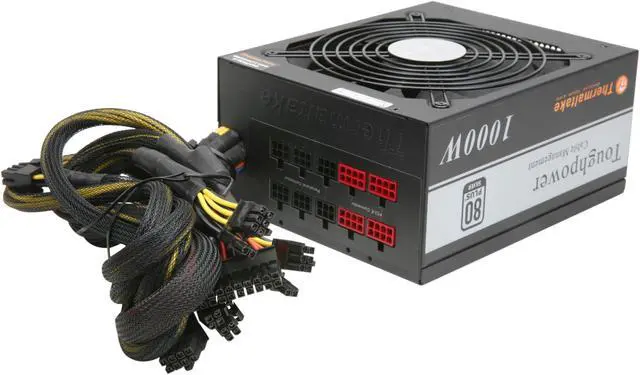 Alt view image 4 of 7 - Thermaltake TP-1000M 1000 W ATX 12V v2.3 & EPS 12V v2.92 SLI Certified CrossFire Certified 80 PLUS SILVER Certified Modular Active PFC Power Supply