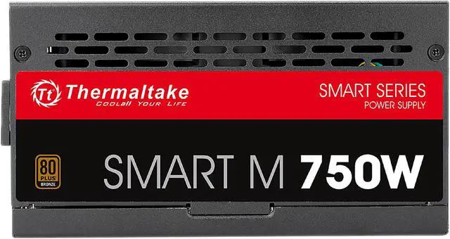 Alt view image 5 of 8 - Thermaltake SMART Series SP-750M 750 W ATX 12V V2.3 & EPS 12V SLI Ready CrossFire Ready 80 PLUS BRONZE Certified Semi-Modular Active PFC Power Supply