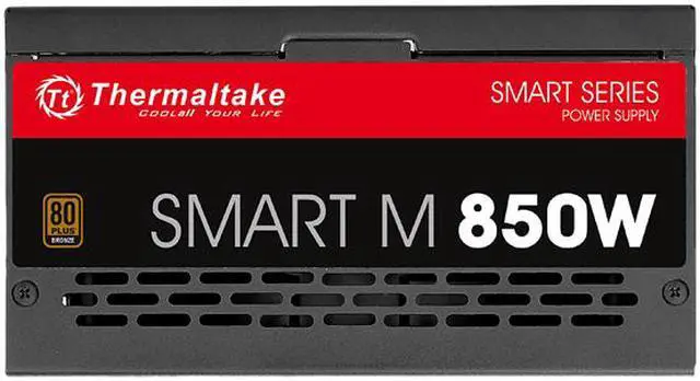 Alt view image 4 of 7 - Thermaltake SMART M Series SP-850M 850 W Intel ATX 12V 2.3 SLI Certified CrossFire Certified 80 PLUS BRONZE Certified Semi-Modular Active PFC Power Supply