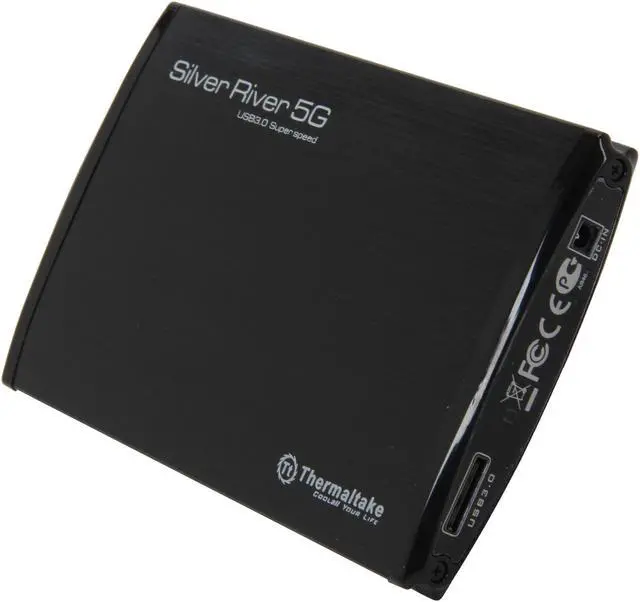 Main image of Thermaltake Silver River 5G ST0024Z Aluminum 2.5" Black SATA I/II/III USB 3.0 External Enclosure