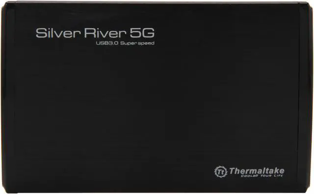 Alt view image 2 of 6 - Thermaltake Silver River 5G ST0024Z Aluminum 2.5" Black SATA I/II/III USB 3.0 External Enclosure
