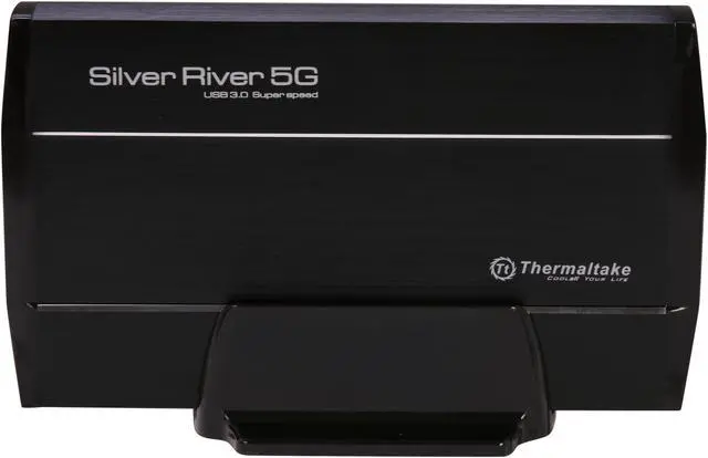 Alt view image 4 of 5 - Thermaltake Silver River 5G ST0025U Aluminum 3.5" Black SATA I/II/III USB 3.0 External Enclosure