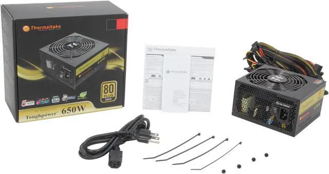 Alt view image 7 of 7 - Thermaltake Tough Power TP-650P 650 W ATX 12V 2.3 & SSI EPS 12V 2.92 SLI Ready CrossFire Ready 80 PLUS GOLD Certified Active PFC Power Supply