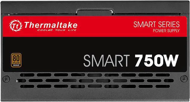 Alt view image 7 of 8 - Thermaltake Smart Series SP- 750P 750W ATX 12V v2.4 / EPS v2.92 80 PLUS BRONZE Certified Active PFC Power Supply, SP-750PCBUS