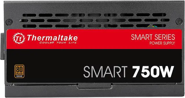Alt view image 8 of 8 - Thermaltake Smart Series SP- 750P 750W ATX 12V v2.4 / EPS v2.92 80 PLUS BRONZE Certified Active PFC Power Supply, SP-750PCBUS