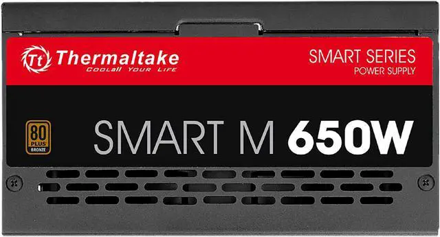 Alt view image 3 of 4 - Thermaltake SMART Series SP-650M 650W ATX 12V V2.3 & EPS 12V SLI Ready CrossFire Ready 80 PLUS BRONZE Certified Modular Active PFC Power Supply