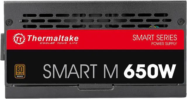 Alt view image 4 of 4 - Thermaltake SMART Series SP-650M 650W ATX 12V V2.3 & EPS 12V SLI Ready CrossFire Ready 80 PLUS BRONZE Certified Modular Active PFC Power Supply