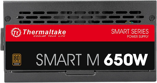 Alt view image 5 of 8 - Thermaltake Smart M Series SP-650M 650 W Intel ATX 12V V2.3 & EPS 12V SLI Ready CrossFire Ready 80 PLUS BRONZE Certified Semi-Modular Active PFC Power Supply