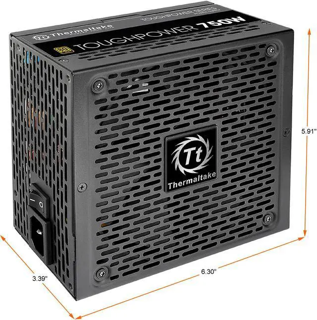 Alt view image 3 of 6 - Thermaltake Toughpower TPD-0750M - SLI / CrossFire Ready 80 PLUS Gold Certification and Semi Modular Cables Black Active PFC Power Supply Intel Haswell Ready (PS-TPD-0750MPCGUS-1)