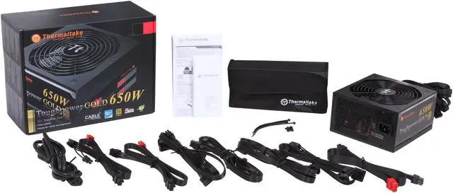 Alt view image 7 of 7 - Thermaltake Toughpower TPD-0650M - SLI/ CrossFire Ready 80 PLUS Gold Certification and Semi Modular Cables  Black Active PFC Power Supply Intel Haswell Ready (PS-TPD-0650MPCGUS-1)