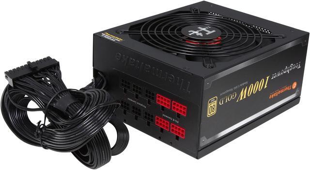 Alt view image 5 of 7 - Thermaltake PS-TPD-1000MPCGUS-1 1000 W ATX12V / EPS12V 80 PLUS GOLD Certified Semi-Modular Active PFC Power Supply