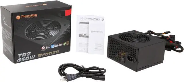 Alt view image 7 of 7 - Thermaltake TR2 Bronze 450W ATX12V v2.31 / EPS v2.92 80 PLUS BRONZE Certified 5 Year Warranty Active PFC Power Supply Haswell Ready PS-TR2-0450NPCBUS-B