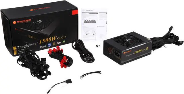 Alt view image 7 of 7 - Thermaltake Toughpower 1500W SLI/CrossFire Ready ATX 12V V2.3 / EPS 12V v2.92 80 PLUS GOLD Certified 7 Year Warranty Full Modular Active PFC Power Supply Haswell Ready PS-TPD-1500MPCGUS-1