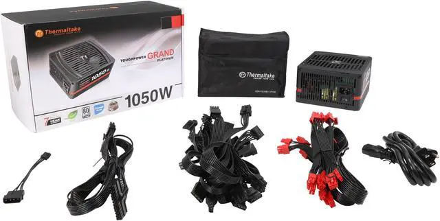 Alt view image 7 of 7 - Thermaltake Toughpower Grand 1050W SLI / CrossFire Ready ATX 12V V2.3 / EPS 12V 80 PLUS PLATINUM Certified Full Modular Active PFC Power Supply Haswell Ready PS-TPG-1050FPCPUS-P