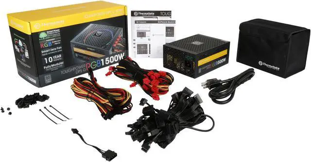 Alt view image 7 of 7 - Thermaltake Toughpower Grand DPS G RGB Titanium PS-TPG-1500DPCTUS-T 1500 W ATX12V / EPS12V SLI Ready CrossFire Ready 80 PLUS TITANIUM Certified Full Modular Active PFC Power Supplies