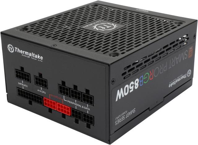 Alt view image 5 of 7 - Thermaltake Smart Pro RGB 850W Smart Zero Fan SLI/CrossFire Ready Continuous Power ATX12V v2.4 / EPS v2.92 80 PLUS Bronze Certified Full Modular Power Supply PS-SPR-0850FPCBUS-R