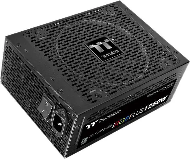 Alt view image 2 of 5 - Thermaltake Toughpower iRGB Plus 1250W Digital SLI/CrossFire Ready Continuous Power ATX12V v2.31 / SSI EPS v2.92 80 PLUS TITANIUM Certified 10 Year Warranty Full Modular Active PFC Power Supply Haswell Ready PS-TPI-1250DPCTUS-T