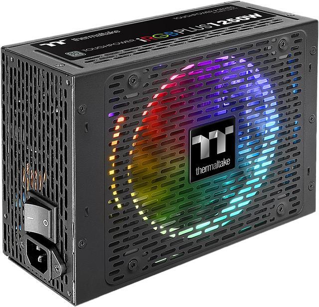 Thermaltake Toughpower iRGB Plus 1250W Digital SLI/CrossFire Ready  Continuous Power ATX12V v2.31 / SSI EPS v2.92 80 PLUS TITANIUM Certified 10  Year