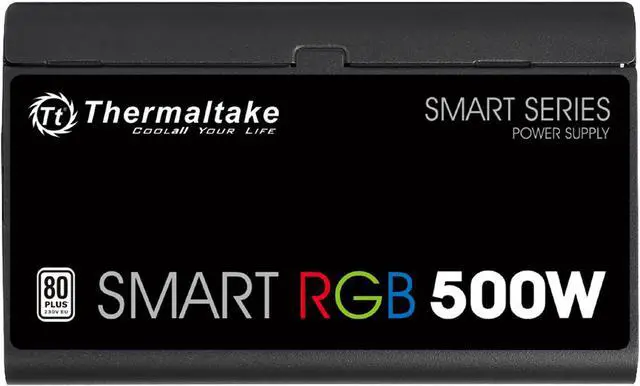 Alt view image 6 of 11 - Thermaltake Smart RGB Series 500W SLI/CrossFire Ready Continuous Power ATX 12V V2.3 80 PLUS Certified 5 Year Warranty Active PFC Power Supply Haswell Ready PS-SPR-0500NHFAWU-1