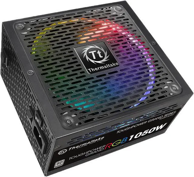 Alt view image 4 of 11 - Thermaltake Toughpower Grand RGB 1050W SLI/CrossFire Ready Continuous Power RGB LED Smart Zero Fan ATX12V v2.4 / EPS v2.92 80 PLUS PLATINUM Certified 10 Year Warranty Full Modular Power Supply PS-TPG-1050F1FAPU-1