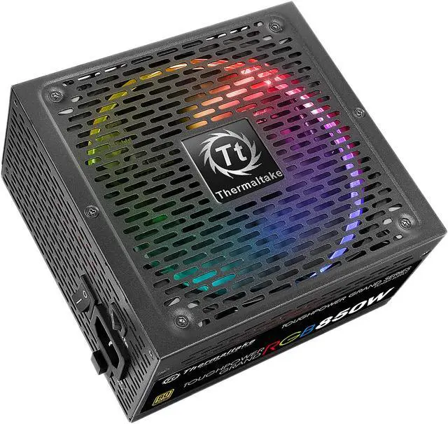 Alt view image 3 of 13 - Thermaltake Toughpower Grand RGB 850W Gold RGB Sync Edition SLI/CrossFire Ready Continuous Power Smart Zero Fan ATX12V v2.4 / EPS v2.92 80 PLUS GOLD Certified 10 Year Warranty Full Modular Power Supply PS-TPG-0850FPCGUS-S